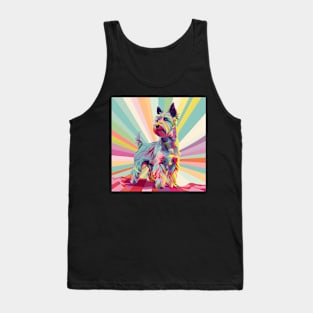 Scottish Terrier in 80's Tank Top